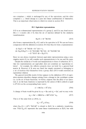 Equivalent representations