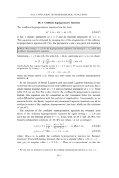 Confluent hypergeometric functions