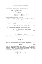 Diagonalisation of matrices