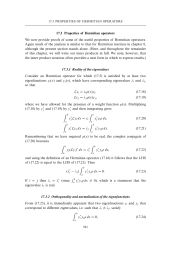 Properties of Hermitian operators