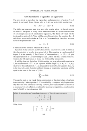 Determination of eigenvalues and eigenvectors