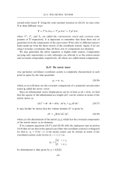 The metric tensor