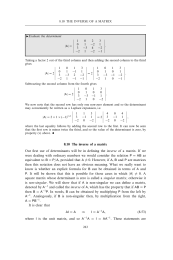 The inverse of a matrix