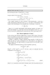 Physical applications of tensors