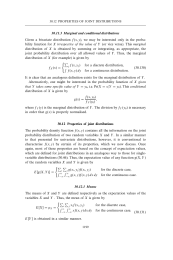 Properties of joint distributions