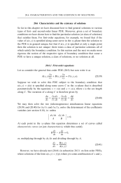 Characteristics and the existence of solutions