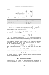 Important joint distributions