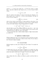 Applications of multiple integrals