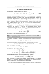 Associated Legendre functions