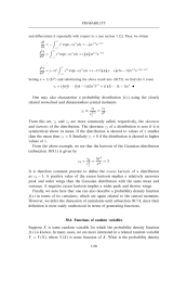 Functions of random variables