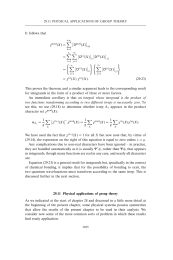 Physical applications of group theory