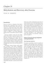 Rehydration and Recovery after Exercise
