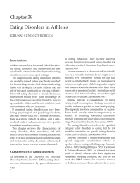 Eating Disorders in Athletes