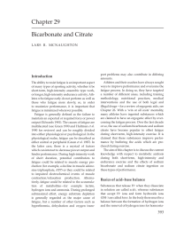 Bicarbonate and Citrate