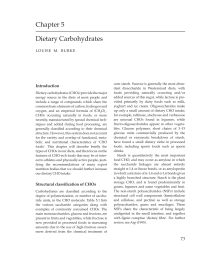 Dietary Carbohydrates