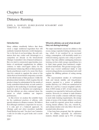 Distance Running