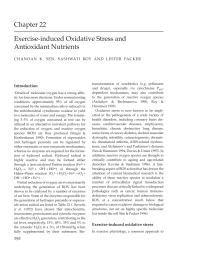 Exerciseinduced Oxidative Stress and Antioxidant Nutrients