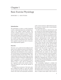 Basic Exercise Physiology