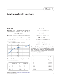 Mathematical Functions