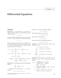 Differential Equations