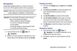 Galaxy S4. Navigation