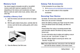 Galaxy Tab PRO. Securing Your Device