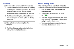 Galaxy Tab PRO. Power Saving Mode