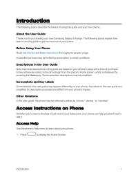 Galaxy S6 edge. GalaxyAccess Instructions on Phone