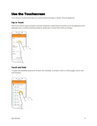 Galaxy S6 edge. GalaxyUse the Touchscreen