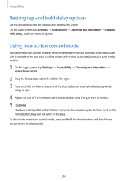 Galaxy-S5. Using interaction control mode