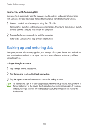 Galaxy-S5. Backing up and restoring data