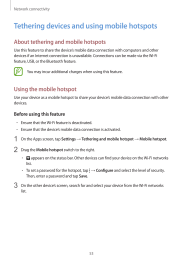 Galaxy-S5. Tethering devices and using mobile hotspots