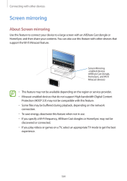 Galaxy-S5. Screen mirroring