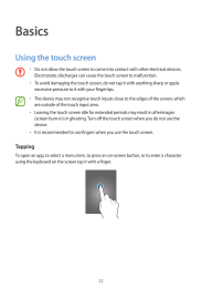 Galaxy-S5. Using the touch screen