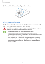 Galaxy-S5. Charging the battery