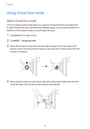 Galaxy-S5. Using virtual tour mode