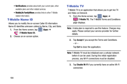 Samsung Galaxy Light. TMobile TV