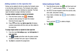 Samsung Galaxy Light. International Calls