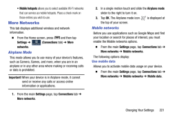 Samsung Galaxy Light. More Networks