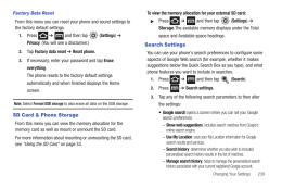 Samsung T769 Galaxy S Blaze. Search Settings