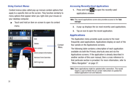 Samsung T769 Galaxy S Blaze.  Applications