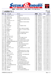 4時間MTB - スズカ8時間エンデューロ