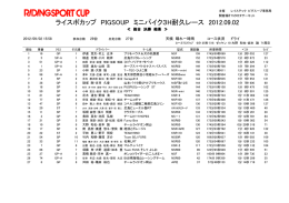 決勝 - ピグスープ ミニバイクレース