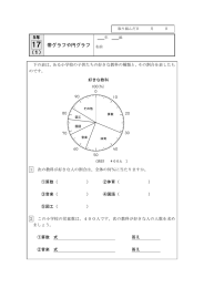 (1) 帯グラフや円グラフ