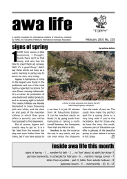 inside awa life this month signs of spring