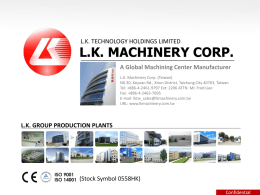 lk group production plants