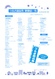 つるぎ商品券 取扱店一覧