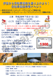 とき 平成28年7月31日（日） 10:00～14:00 その2『デイ・カウンター