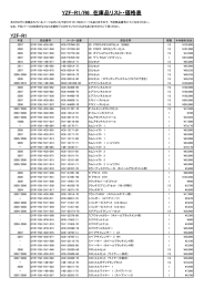 在庫品リスト・価格表