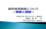 「成年後見制度について－概要と課題」 [4829KB pdfファイル]